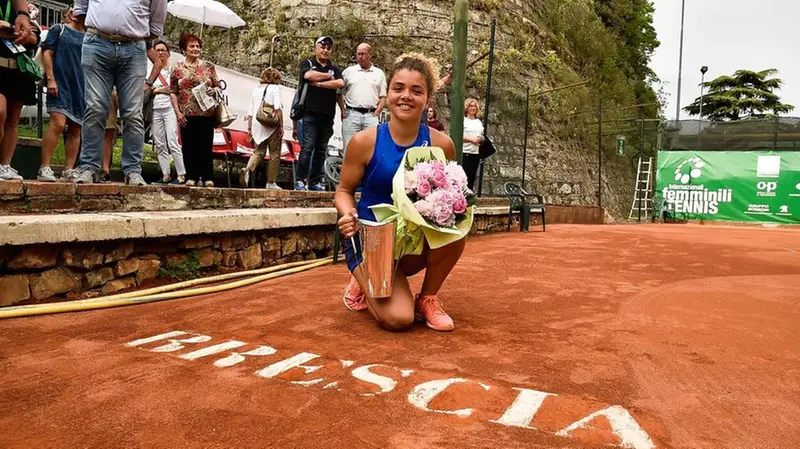 Jasmine Paolini ha vinto gli Internazionali femminili in Castello nel 2019 © www.giornaledibrescia.it