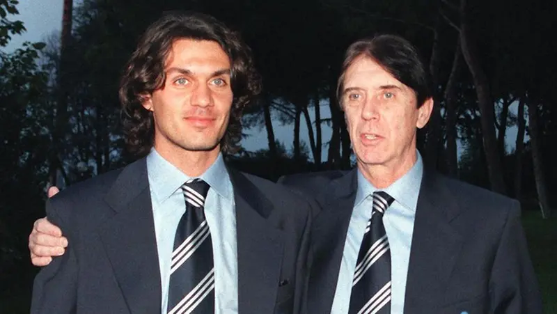 Paolo e Cesare Maldini, bandiere del Milan e della Nazionale - Foto Ansa © www.giornaledibrescia.it