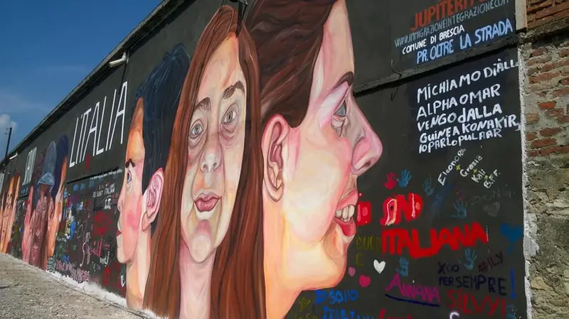 Un'opera di Jupiterfab in via Milano