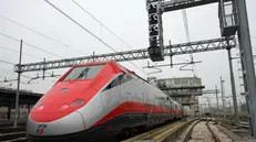 Un treno ad alta velocità «Frecciarossa»