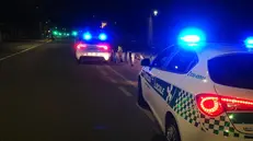 Un controllo della Polizia locale