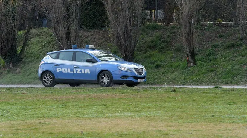 La Polizia in un parco della città - Foto © www.giornaledibrescia.it