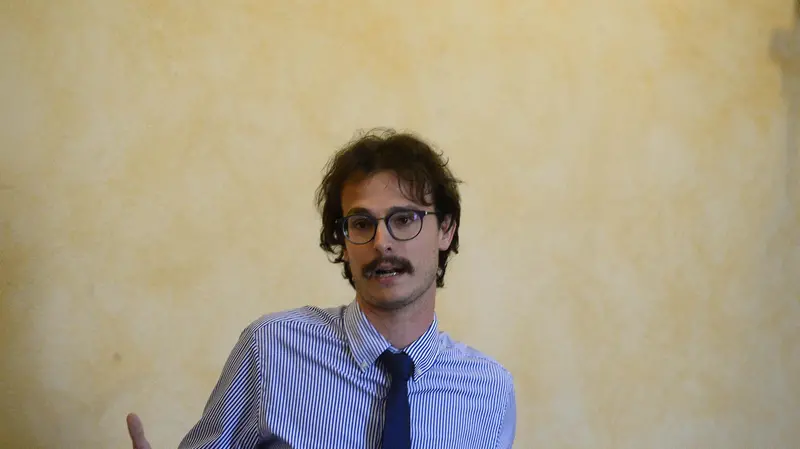 CRONACA BRESCIA PALAZZO DELLA LOGGIA CONSIGLIO COMUNALE NELLA FOTO CARLO ANDREOLI PER BERTOLI 03-07-2023 MARCO ORTOGNI NEW EDEN GROUP