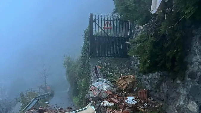 Le immagini della frana