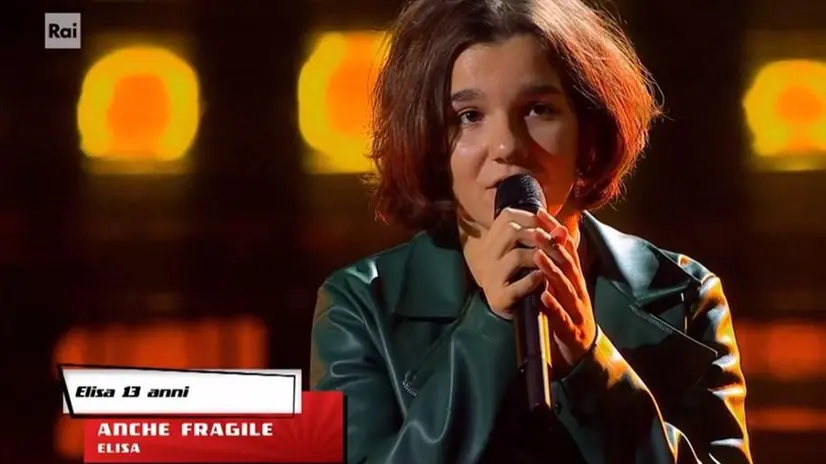 Elisa Puddu di casa a Botticino si è esibita a «The Voice Kids»