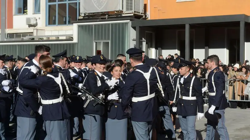 La cerimonia del giuramento di 206 nuovi agenti della Polizia di Stato
