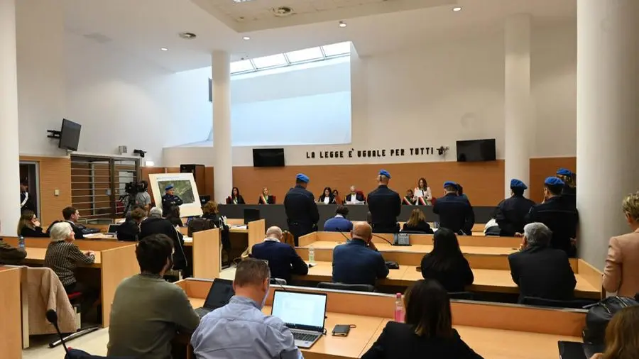 La Corte d'Assise per il processo dell'omicidio Ziliani - Foto Gabriele Strada Neg - Giornale di Brescia