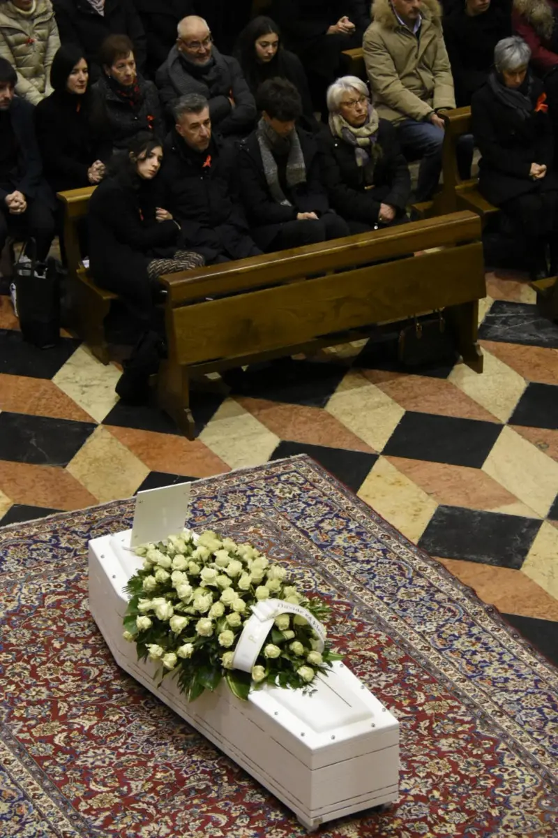 I funerali di Giulia Cecchettin nell'abbazia di Santa Giustina a Padova