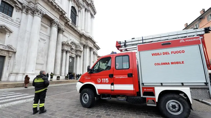 La messa per Santa Barbara in Duomo
