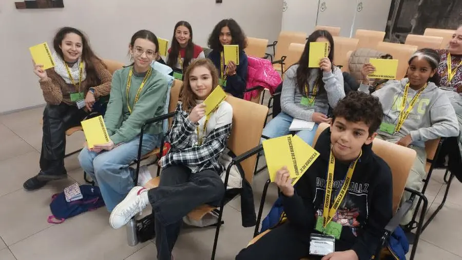Gli alunni della Tridentina in visita in redazione