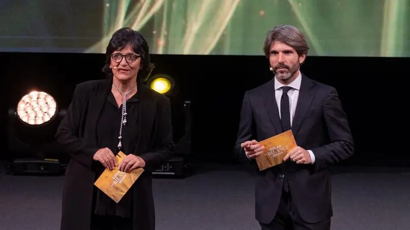 Vallini e Bissolotti alla conduzione dell'Oscar dei Bilanci - Foto NewReporter Nicoli/Favretto © www.giornaledibrescia.it