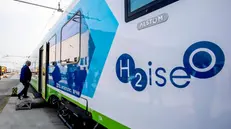 Il primo treno a idrogeno in Italia presentato all'Expo Ferroviaria 2023 a Milano - © www.giornaledibrescia.it
