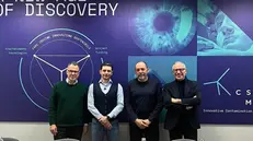 I fondatori di MedInBrix: da sinistra Martin Schachenmayr, Cristian Fracassi, Andrea Venturelli e Riccardo Trichilo - © www.giornaledibrescia.it