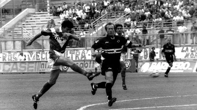 Settembre 1997: il primo gol segnato da Hubner alla Sampdoria