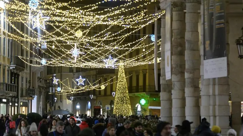 Le luminarie in centro città