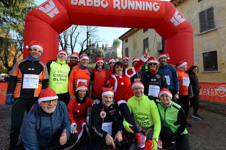 La Babbo Running è partita dal Castello di Brescia