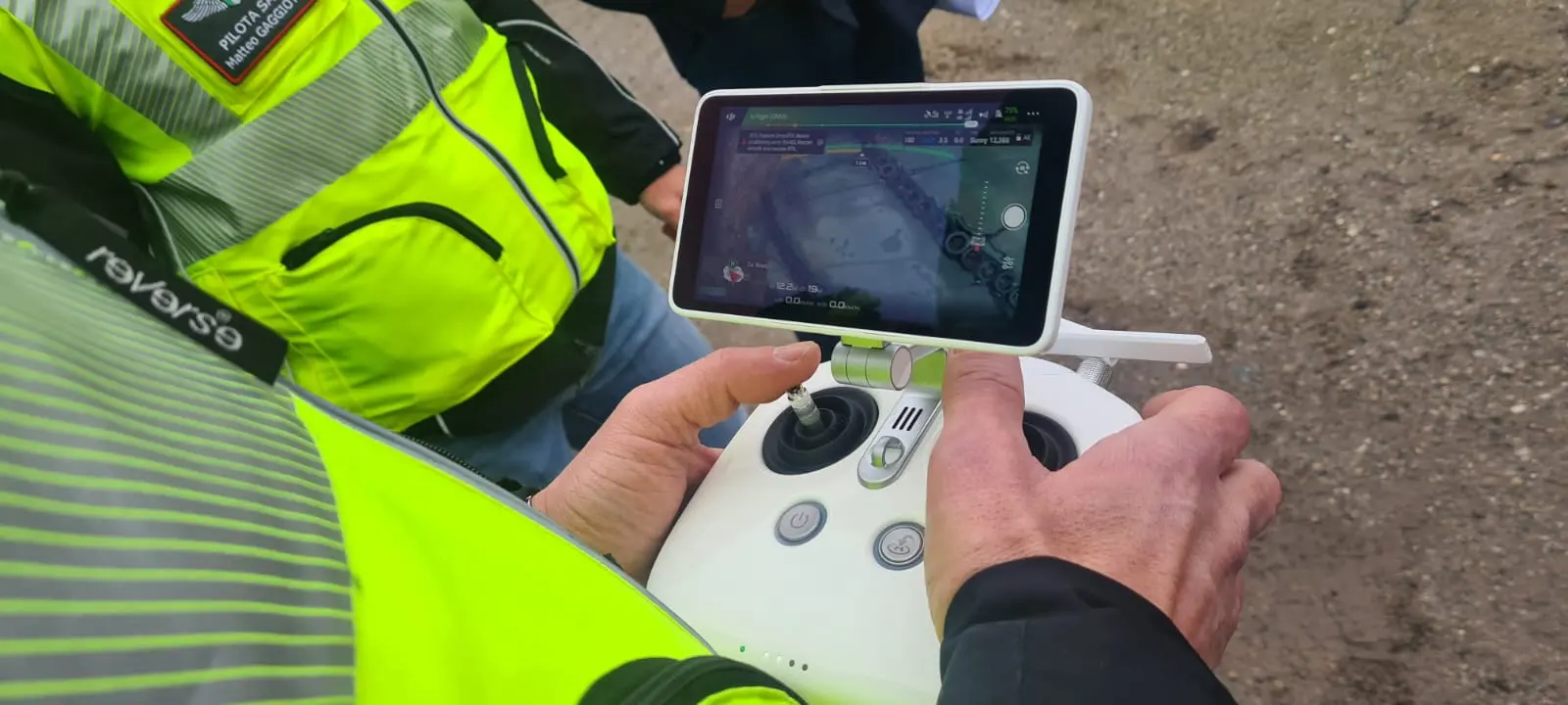 I tecnici di Arpa col drone a Fiesse