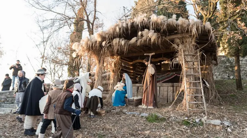 Alcune scene del presepe vivente di Ome