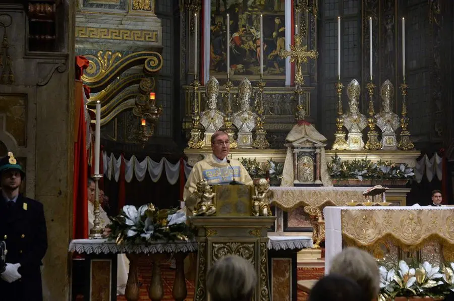 Il Te Deum nella chiesa delle Grazie con il vescovo
