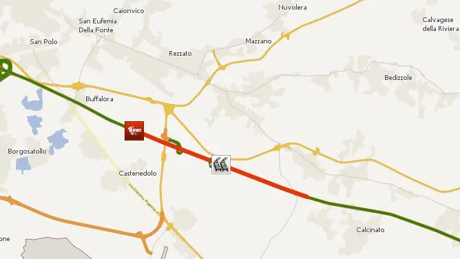 Code in A4 per l'incidente - Foto da Infoviaggiando.it