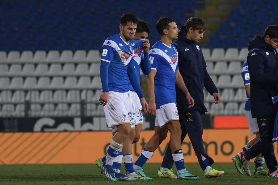 Delusione del Brescia per la sconfitta con il Parma