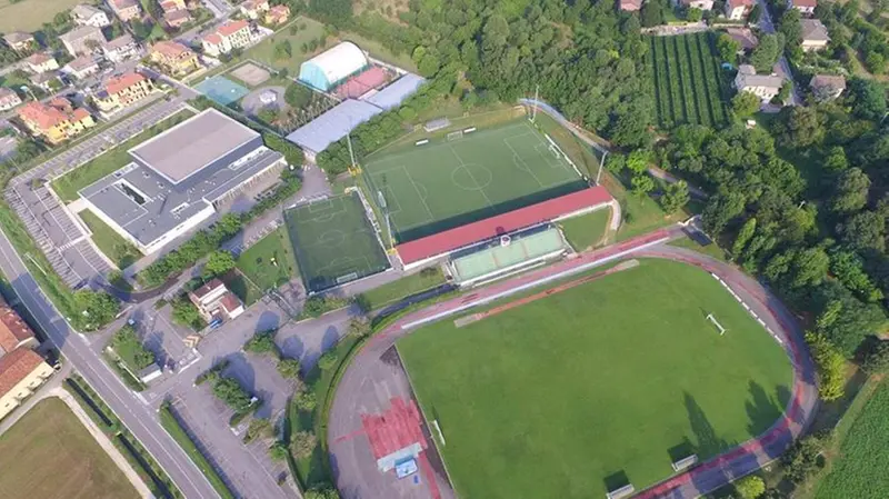 Una veduta aerea del centro sportivo Vittorio Colombo - © www.giornaledibrescia.it