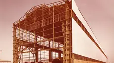 A Roncadelle nel 1975: il capannone 3 in costruzione, nel nuovo sito ATB