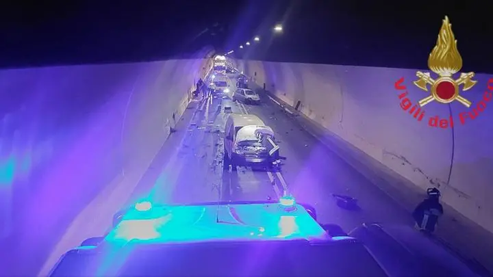 L'incidente in galleria sulla Sp 510 a Iseo