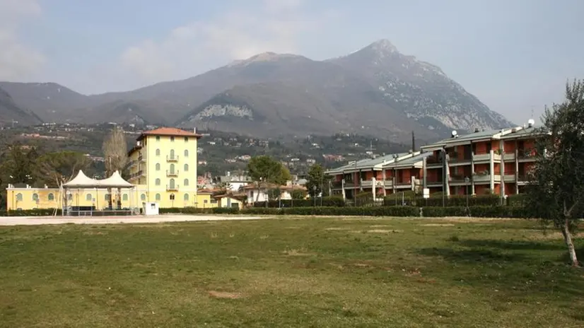 L'ex campo ippico di Toscolano Maderno in una foto d'archivio