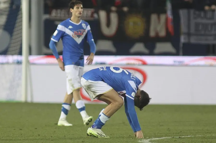Delusione del Brescia per la sconfitta con il Parma