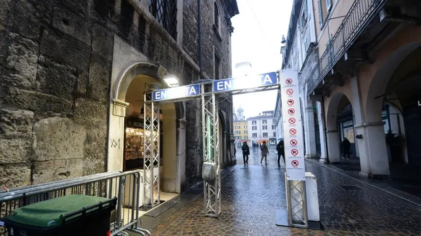 I varchi d'accesso e d'uscita da piazza Loggia per Capodanno