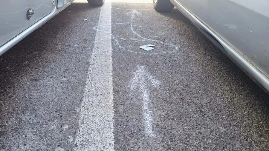 Il parcheggio di via Milano in cui è avvenuto l'omicidio