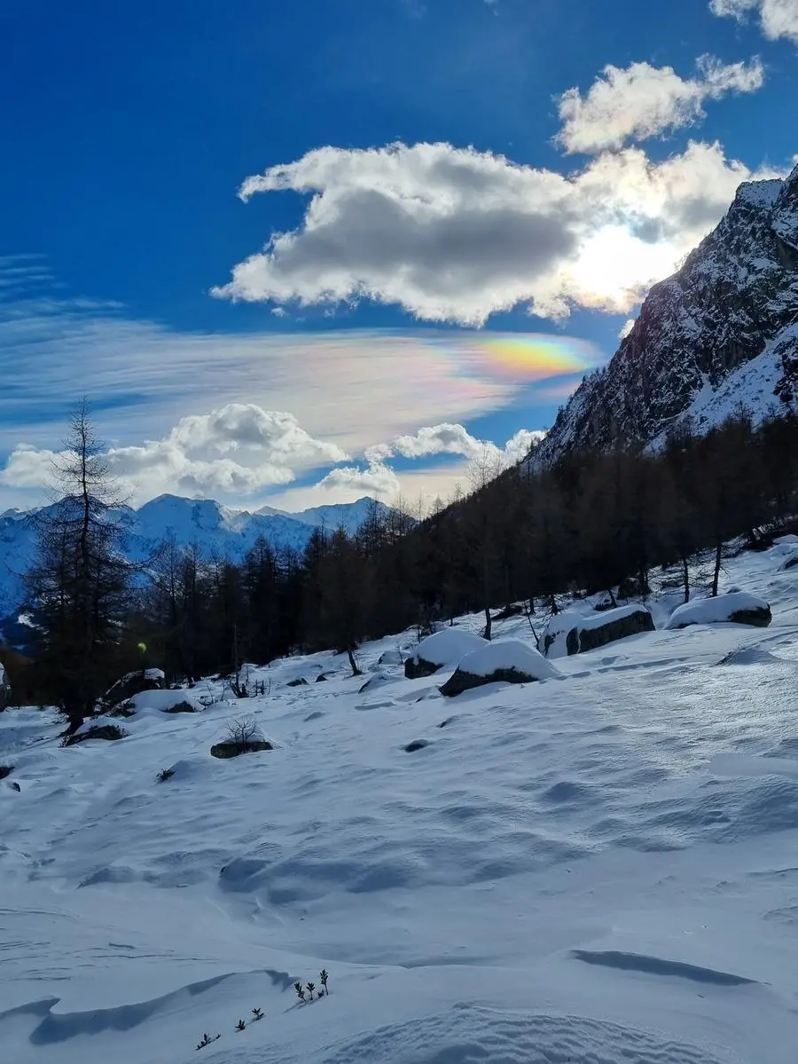 Le nubi iridescenti sul Bresciano
