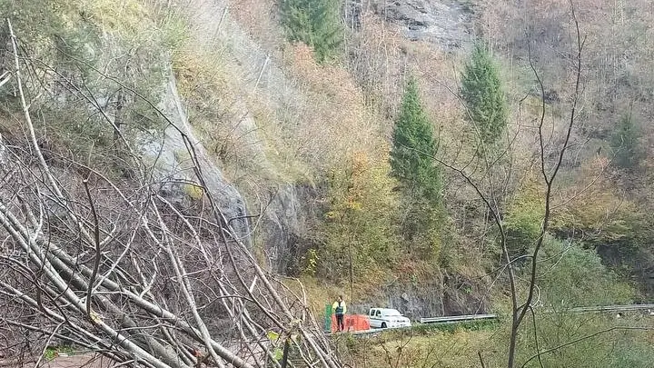 Proseguono i lavori a Collio sulla Sp 345 a Collio Valtrompia