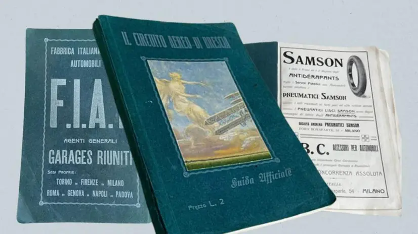 La copia originale di «Circuito aereo di Brescia» (1909) - © www.giornaledibrescia.it