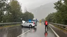 L'incidente frontale sulla statale 42 a Darfo Boario Terme