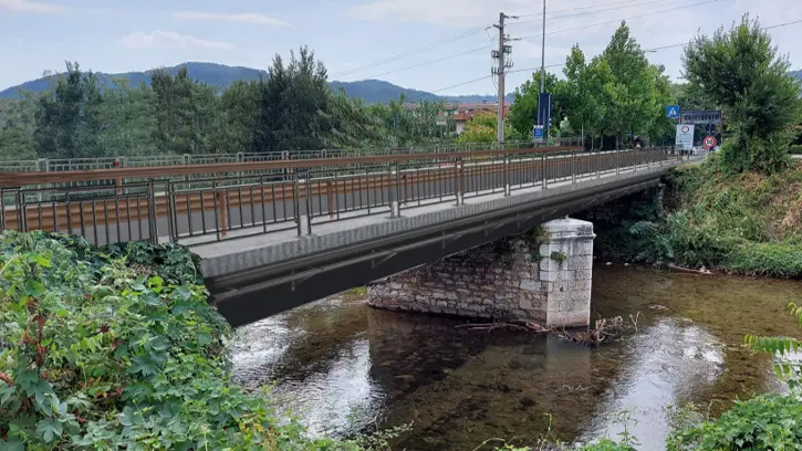 Il ponte sul Mella di via Capretti che porta a Collebeato © www.giornaledibrescia.it