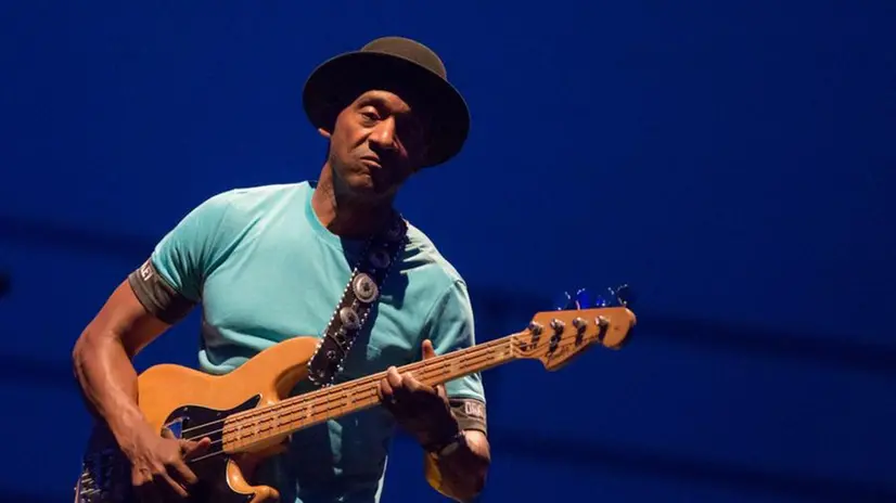 Marcus Miller al Vittoriale nel 2018 - Foto NewReporter/Nicoli © www.giornaledibrescia.it