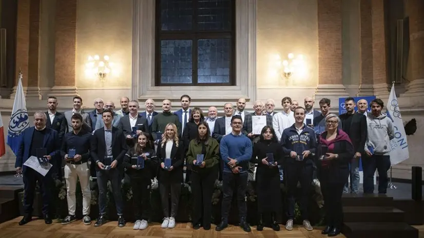 La consegna delle Onorificenze Coni