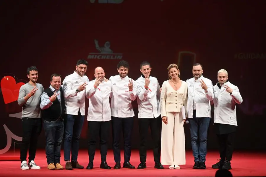 Alcuni degli chef che hanno ottenuto una stella Michelin - Foto Gabriele Strada Neg © www.giornaledibrescia.it