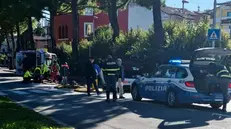 Le immagini dell'incidente in viale Marconi a Desenzano