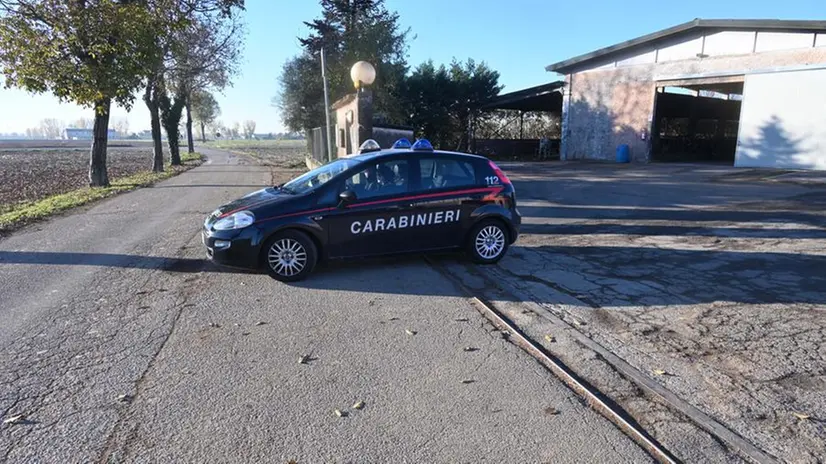 I carabinieri nella cascina in cui è stata investita l'anziana © www.giornaledibrescia.it