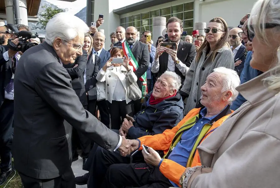 Vajont, il Presidente Mattarella alla diga nel 60° anniversario della tragedia