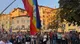 Il presidio per la pace in largo Formentone