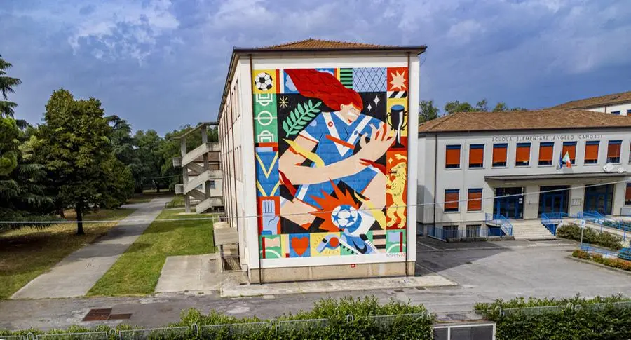 I murales che fanno parte del MAUA di Brescia
