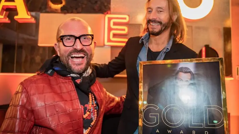 Giacomo Maiolini e Bob Sinclar - Foto tratta da Fb