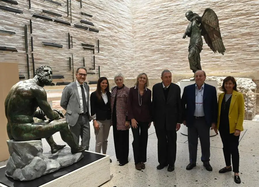 La visita dell'architetto Baldeweg al Capitolium