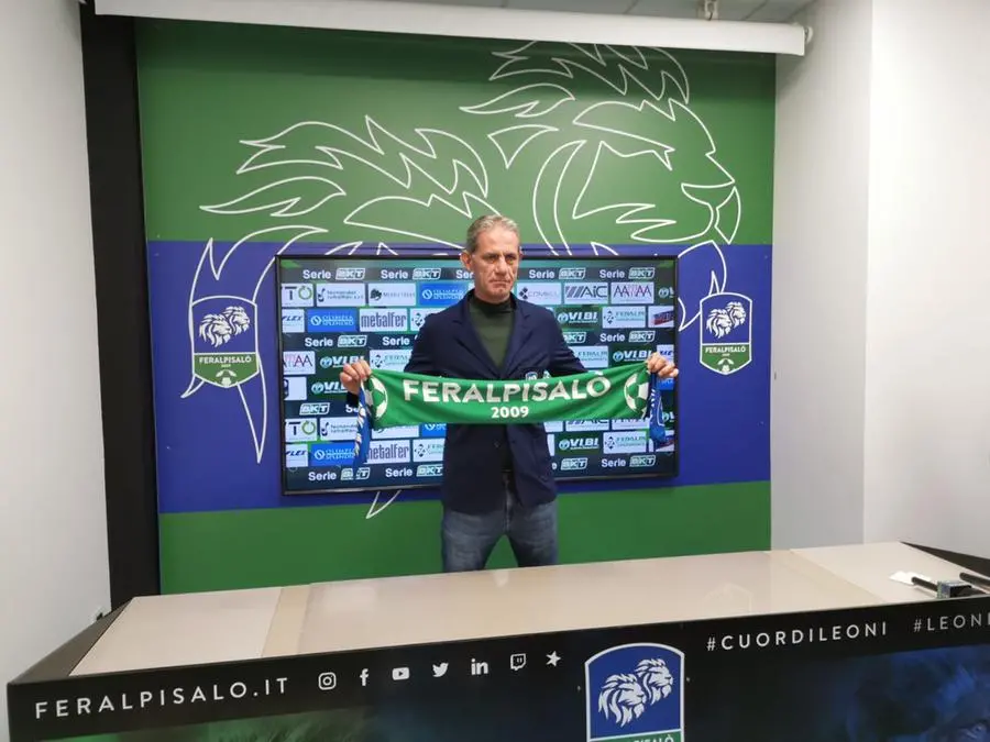 La presentazione di Marco Zaffaroni, nuovo allenatore della FeralpiSalò