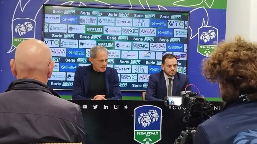 La presentazione di Marco Zaffaroni, nuovo allenatore della FeralpiSalò