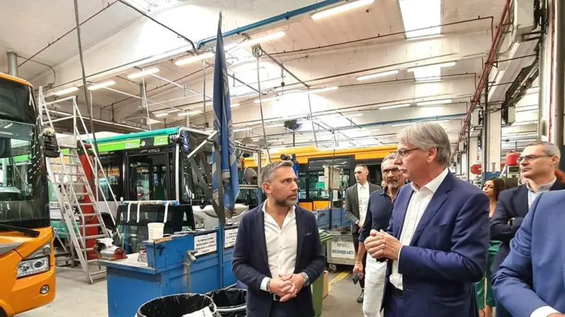 La visita dell'assessore regionale Franco Lucente a Brescia
